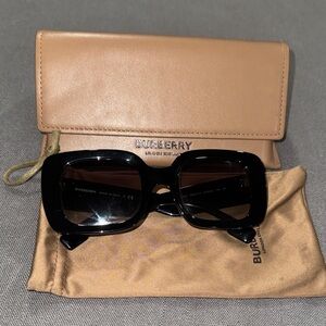 Burberry Black Sunglasses with Brown Case & Box
